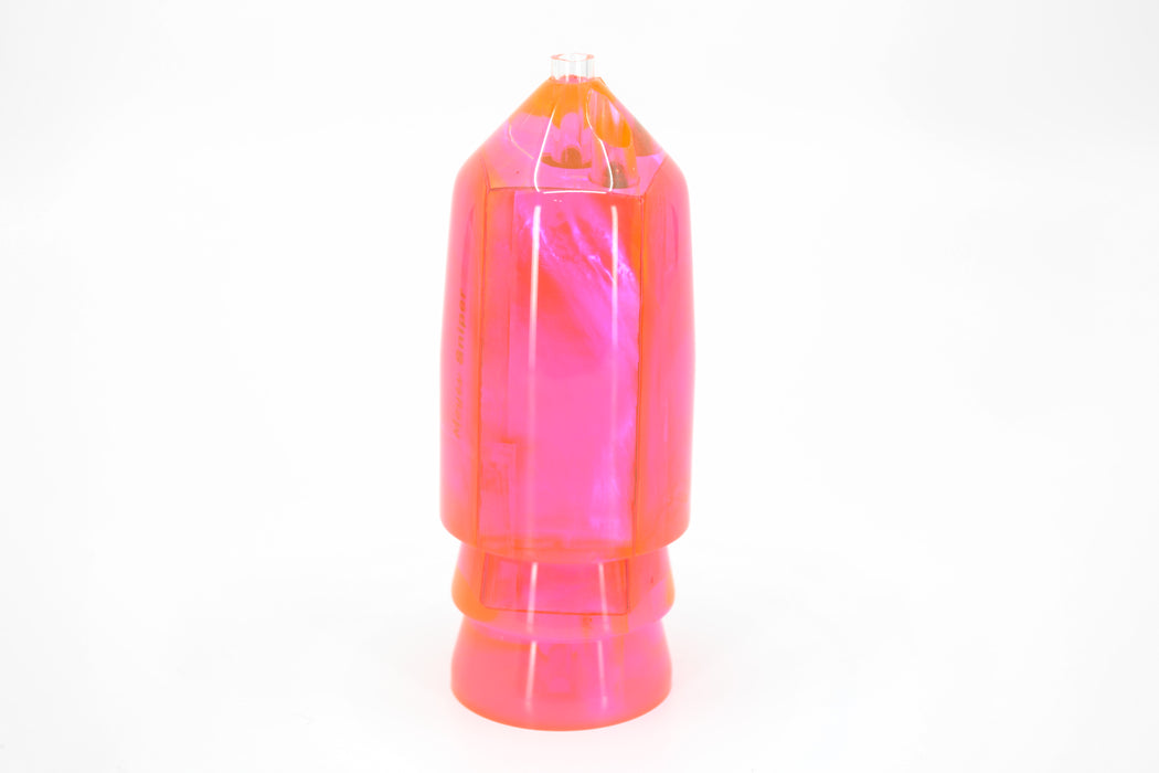 Moyes Lures Fluorescent Pink MOP 2-Hole Large Sniper Jet 12" 10oz