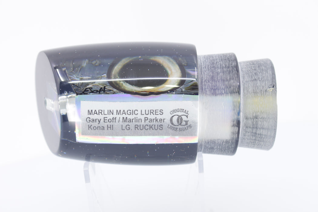 Marlin Magic Blue-Purple Abalone Black Back Taxi Eyes Large Ruckus 14" 8.6oz