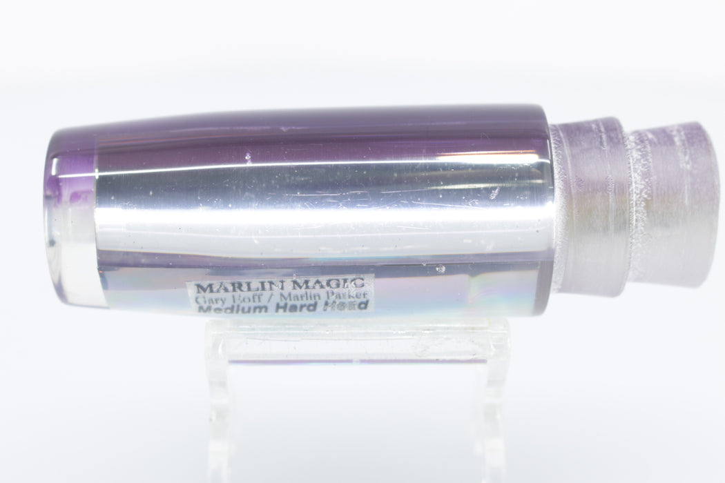 Marlin Magic Mirrored-Rainbow Purple Back Medium Hard Head 9" 2.8oz