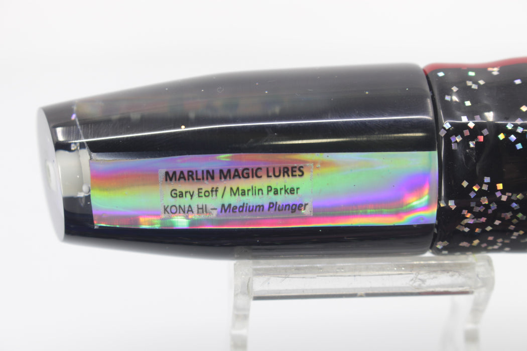 Marlin Magic Mirrored Black Back Medium Plunger 10" 7.7oz Skirted