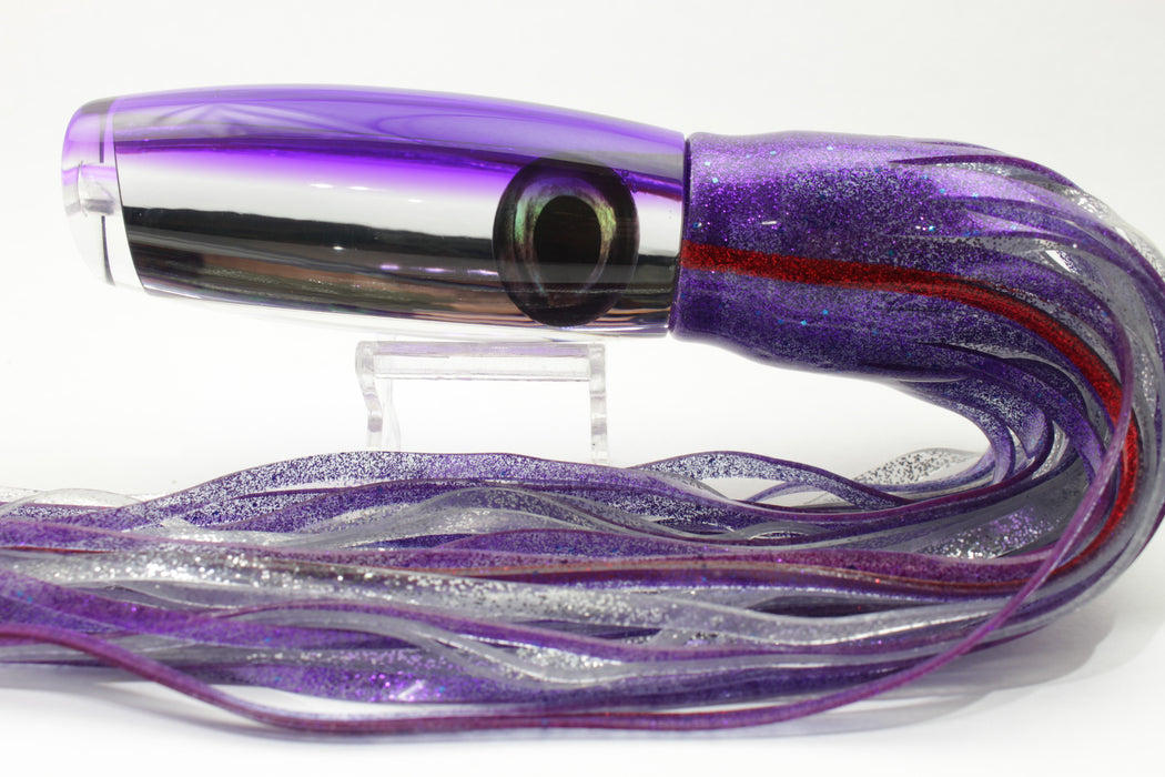 Moyes Lures Mirrored Purple Back Large Wave Killer 14" 13oz Skirted