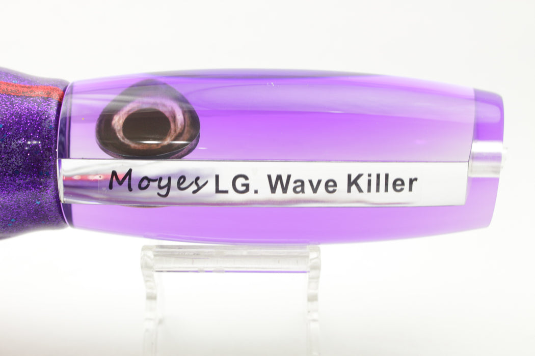 Moyes Lures Mirrored Purple Back Large Wave Killer 14" 13oz Skirted