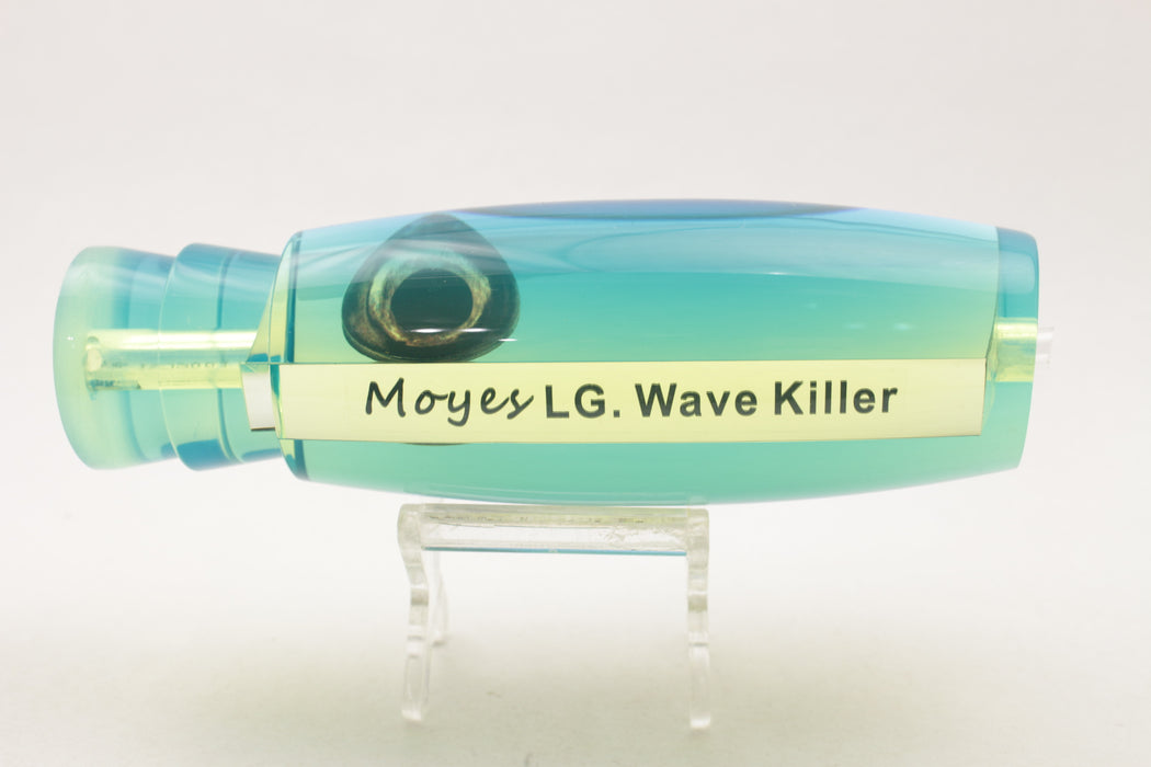 Moyes Lures Chartreuse Mirror Blue Back Large Wave Killer 14" 8.3oz