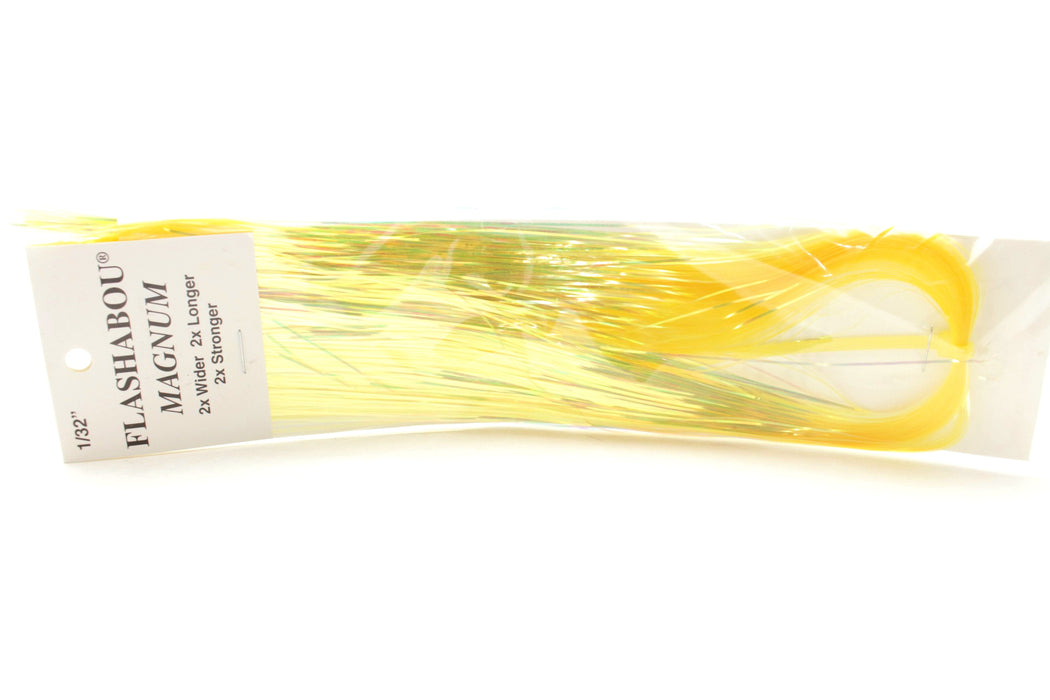 Flashabou Dyed-Pearl Magnum 20" Color #3471 - Yellow