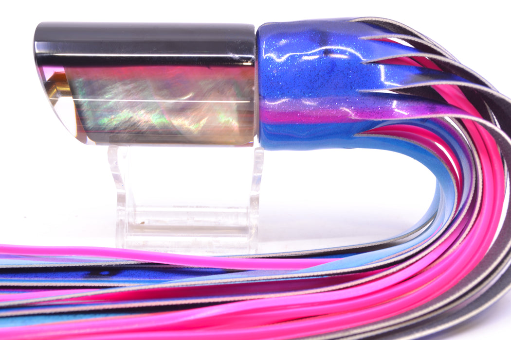 Crampton Baits Real Tahitian MOP Black-Pink Back 1/4 Tonner 12" 6.5oz FT Vinyl Blue Dream