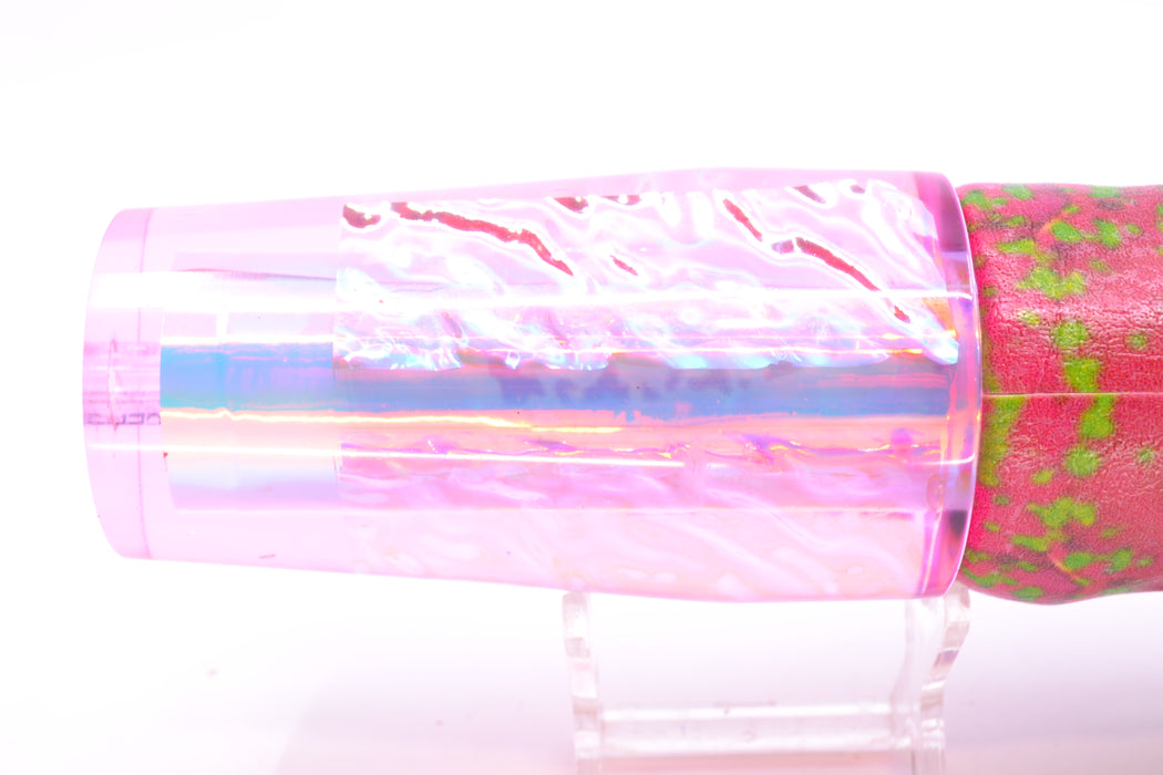 Aloha Lures Pink Rainbow Ice Dichro Sundowner 14" 11.5oz ALV Pink Mahi