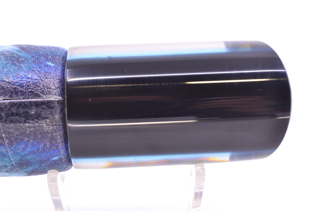 Crampton Baits Real Tahitian MOP Black-Blue Back 1/4 Tonner 12" 6oz ALV Wahoo GZE