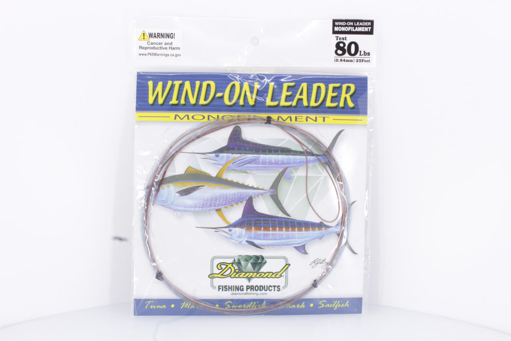 Diamond Fishing Wind-On Monofilament Leader 25FT