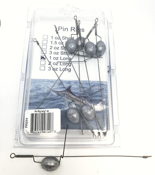 Fish Razr Pin Rigs Long 6pk