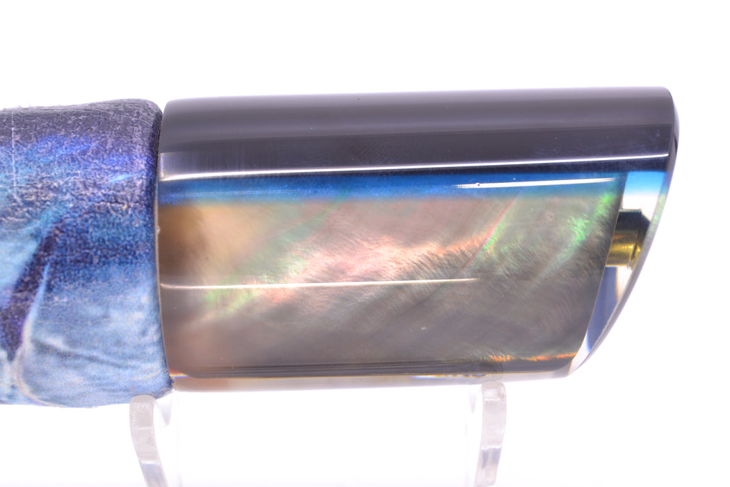 Crampton Baits Real Tahitian MOP Black-Blue Back 1/4 Tonner 12" 6oz ALV Wahoo GZE