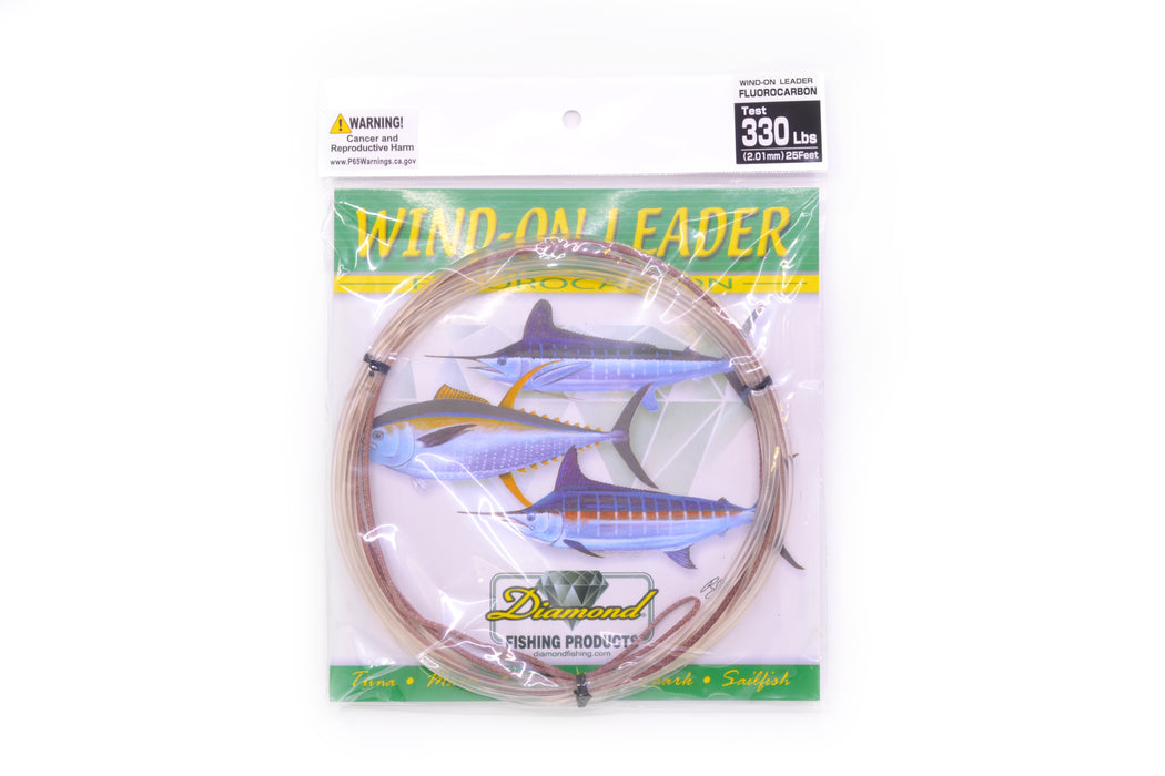 Diamond Fishing Wind-On Fluorocarbon Leader 25FT