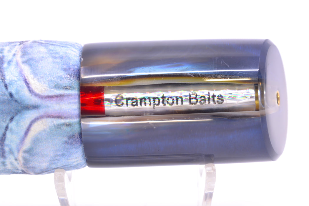 Crampton Baits Real Tahitian MOP Black-Blue Back 1/4 Tonner 12" 6oz ALV Wahoo GZE