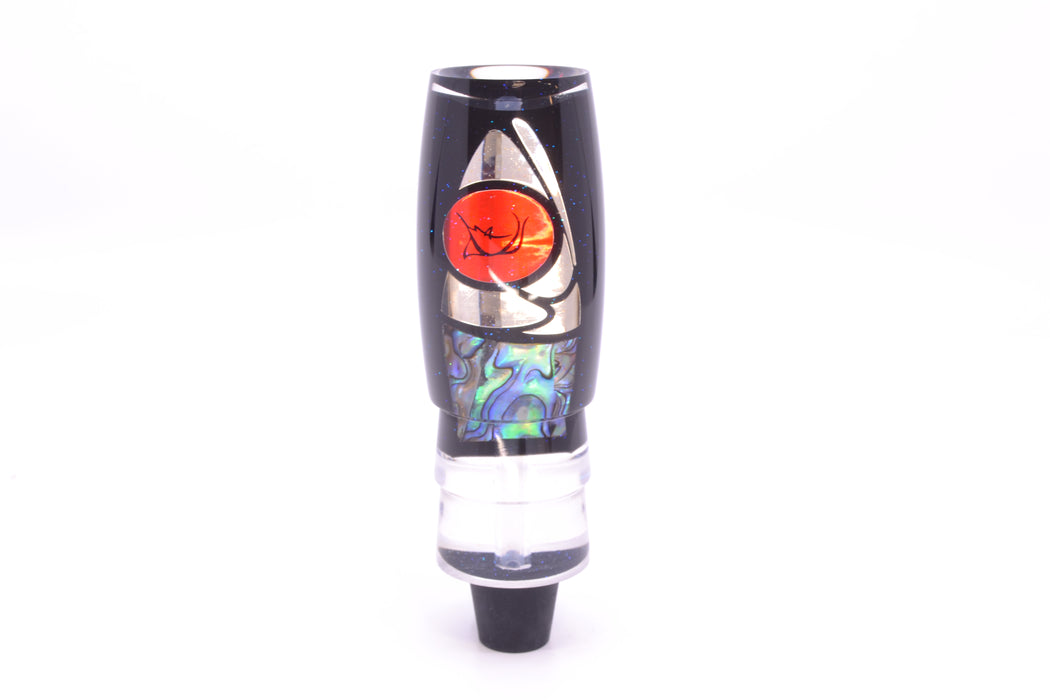 Bonze Lures Hydra Silver-Paua Fish Red Eyes BTK 10" 3oz