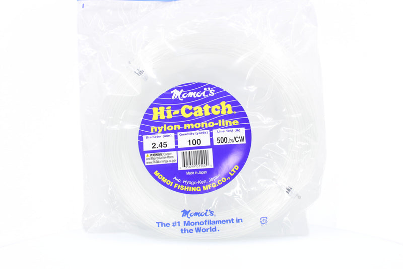 Momoi Hi-Catch Classic Nylon Monofilament Leader 100yd