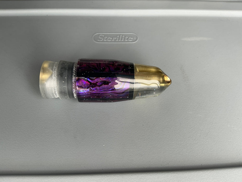 Tanigawa Lures Black Purple Shell 2-Hole Bullet 9"+ 7.8oz EZ-K