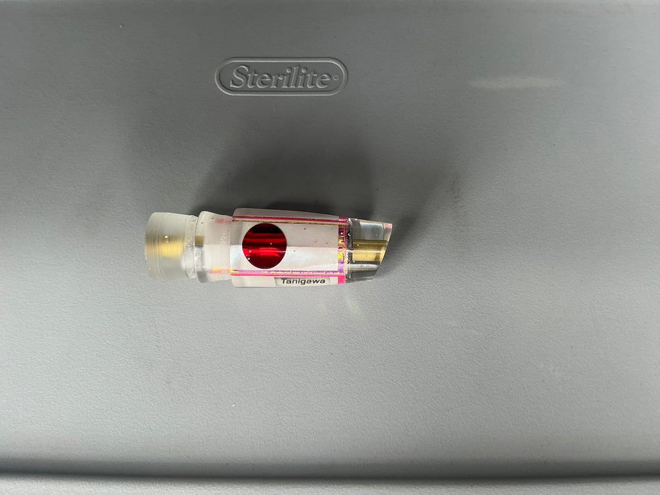 Tanigawa Lures Pink Rainbow White Shell Red Eyes Small Slant 7" 3oz Head Only EZ-K