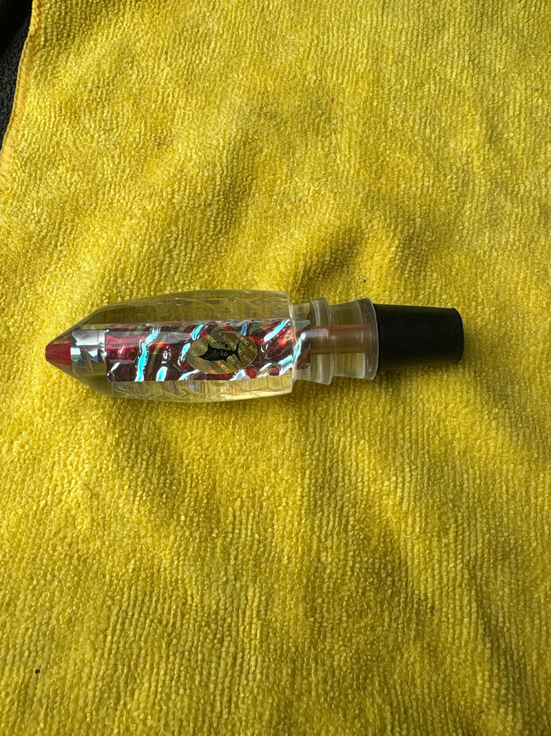 Aloha Lures Clear Red-Blue Dichro Lite Deep Six 9" 3.5oz EZ-K
