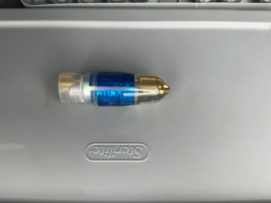 Tanigawa Lures Rainbow Blue Shell 2-Hole Bullet 7" 5oz EZ-K