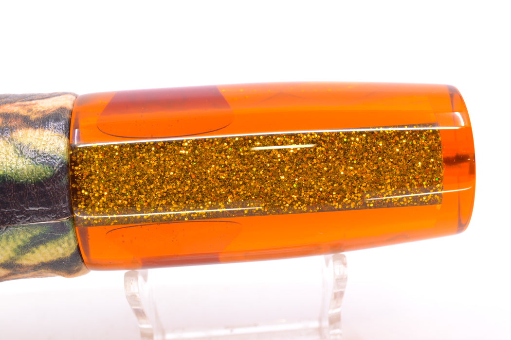 Koya Lures Orange Rainbow Diamond Red Eyes Hard Head 12" 7oz ALV Vinyl Fire Mackerel
