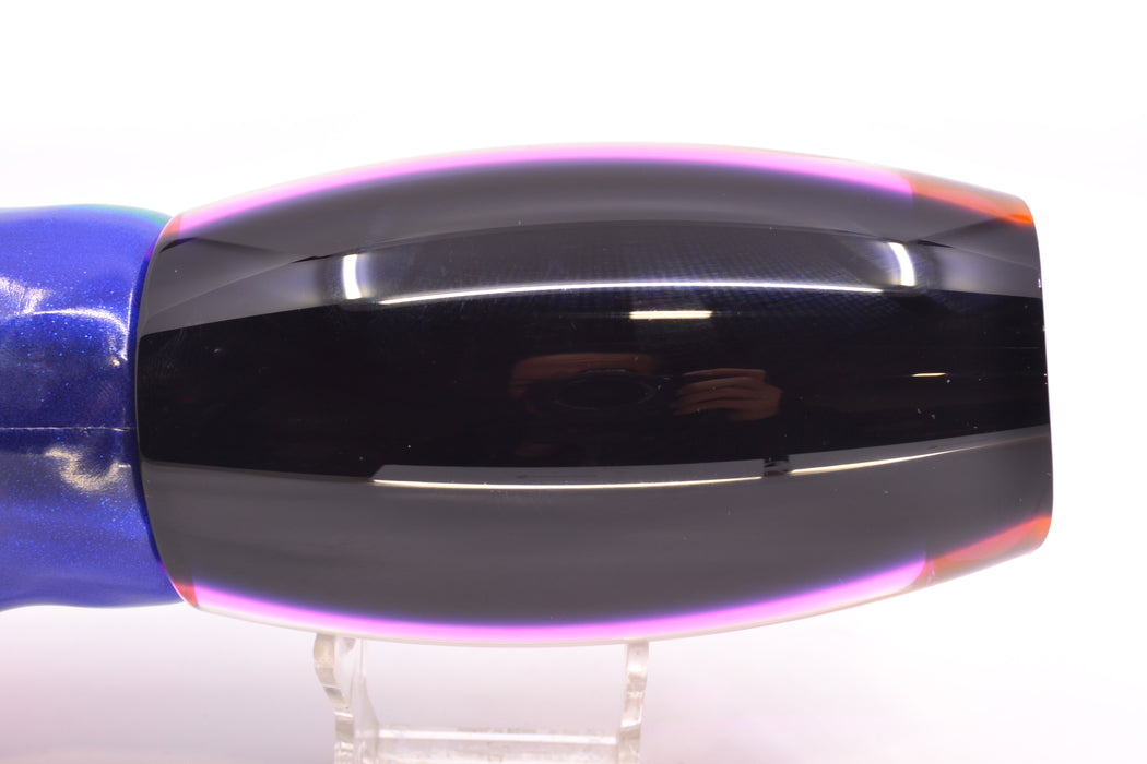 Moyes Lures Rainbow MOP Black-Pink Back XL Argus Teaser 25.5oz FT Vinyl Blueberry