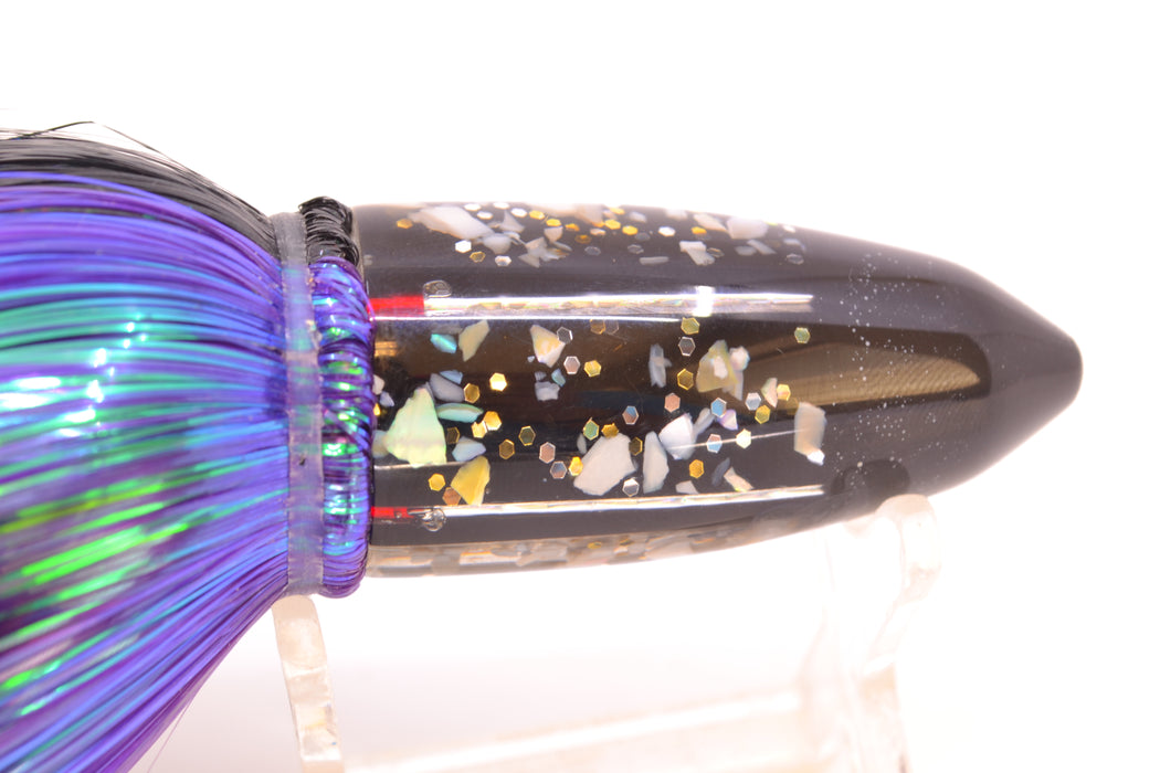 Crampton Baits Black S&P Black Tip Bullet 7" 4.5oz Strobez Black-Purple