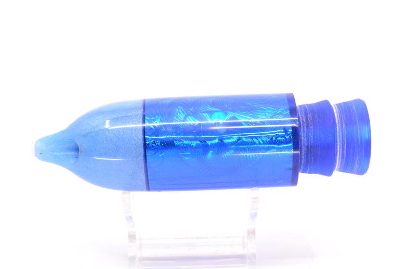 Jackpot Lures Blue Pearl Nose Rainbow Swirl 4-Hole Big Blue 12" 12oz