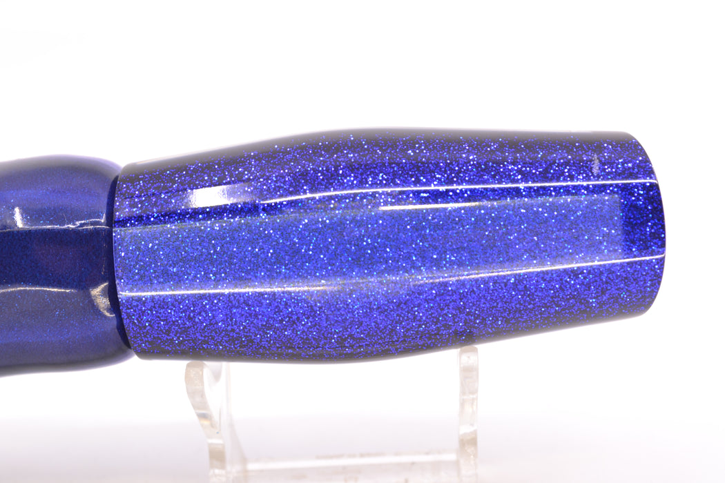 Moyes Lures Mirrored Blue-Black Back Medium Dark-N-Stormy 12" 7oz FT Vinyl Skipjack