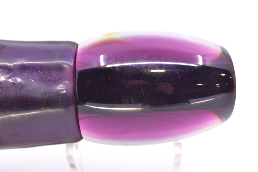 Crane Lures Silver Rainbow Dark Purple Back Rudy 12" 10.5oz Skirted New Pre-Owned GZE