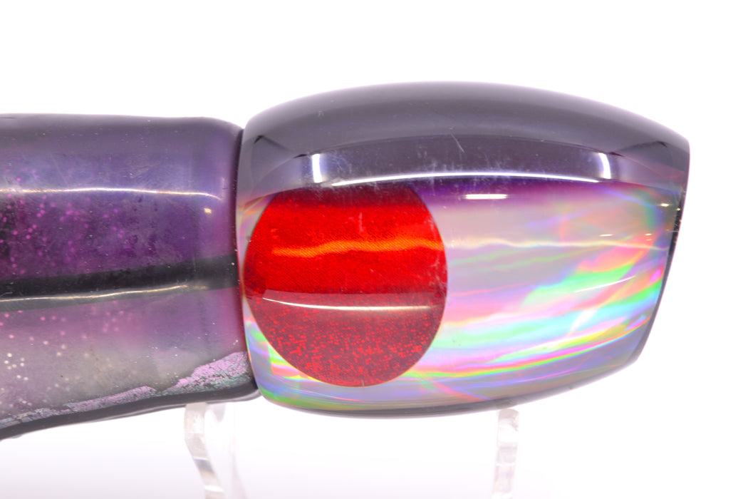 Crane Lures Silver Rainbow Dark Purple Back Rudy 12" 10.5oz Skirted New Pre-Owned GZE