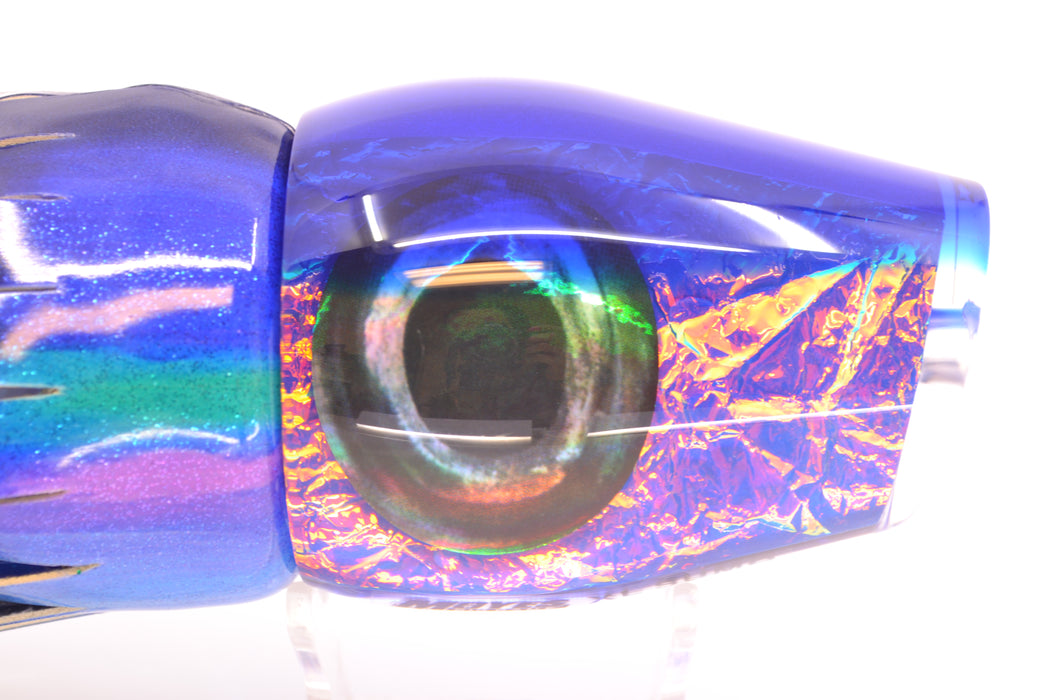 Moyes Lures Blue-Pink Dichro Blue Back Taxi Eyes XL Sumo 16" 16.4oz FT Vinyl Blueberry