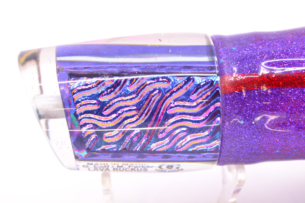 Marlin Magic Purple-Pink Lava Ruckus 12" 11.3oz Skirted Purple/Orange-Pink GZE