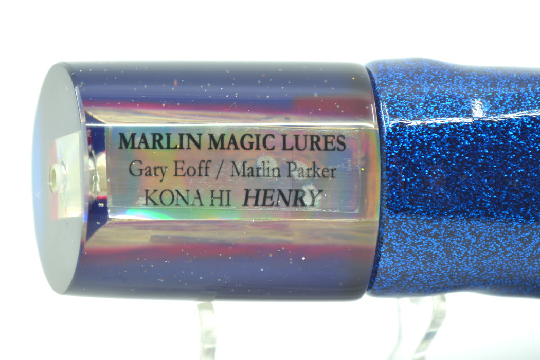 Marlin Magic Superman Awabi Pearl No Eyes Henry 12" 10oz Vinyl Blue