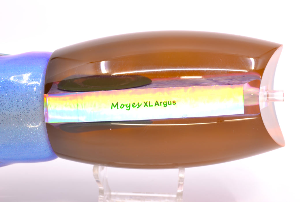 Moyes Lures Rainbow MOP Black-Pink Back XL Argus Teaser 25.5oz FT Vinyl Blueberry