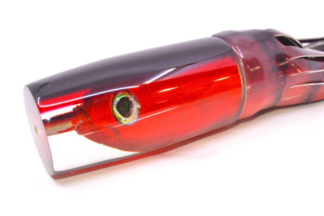 Ali'i Kai Lures Red Opelu Black-Red Back Large Hard Head 14" 11.2oz FT Vinyl Red Tiger GZE