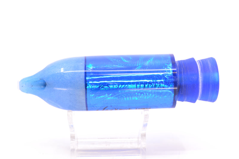 Jackpot Lures Blue Pearl Nose Rainbow Swirl 4-Hole Big Blue 12" 12oz