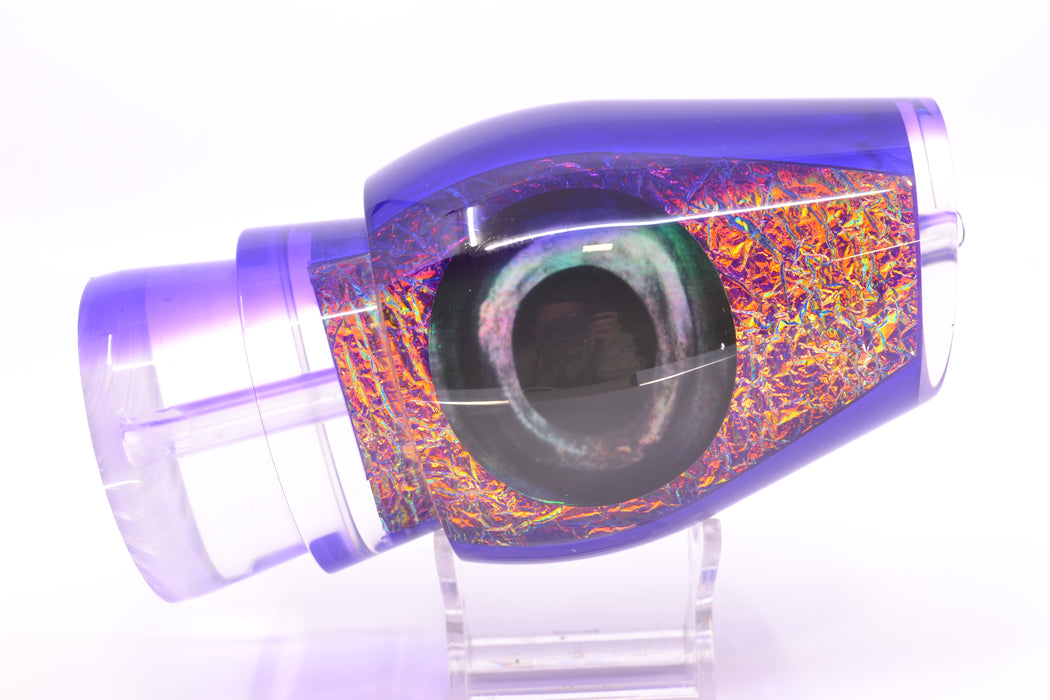 Moyes Lures Pink-Orange-Purple Dichro Purple Back Taxi Eyes Sumo Teaser 22oz GZE