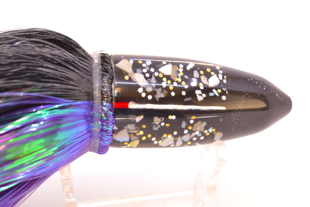 Crampton Baits Black S&P Black Tip Bullet 7" 4.5oz Strobez Black-Purple