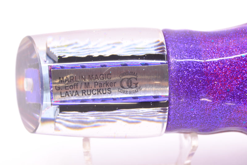 Marlin Magic Purple-Pink Lava Ruckus 12" 11.3oz Skirted Purple/Orange-Pink