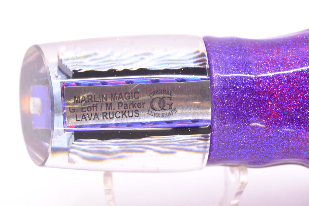 Marlin Magic Purple-Pink Lava Ruckus 12" 11.3oz Skirted Purple/Orange-Pink GZE