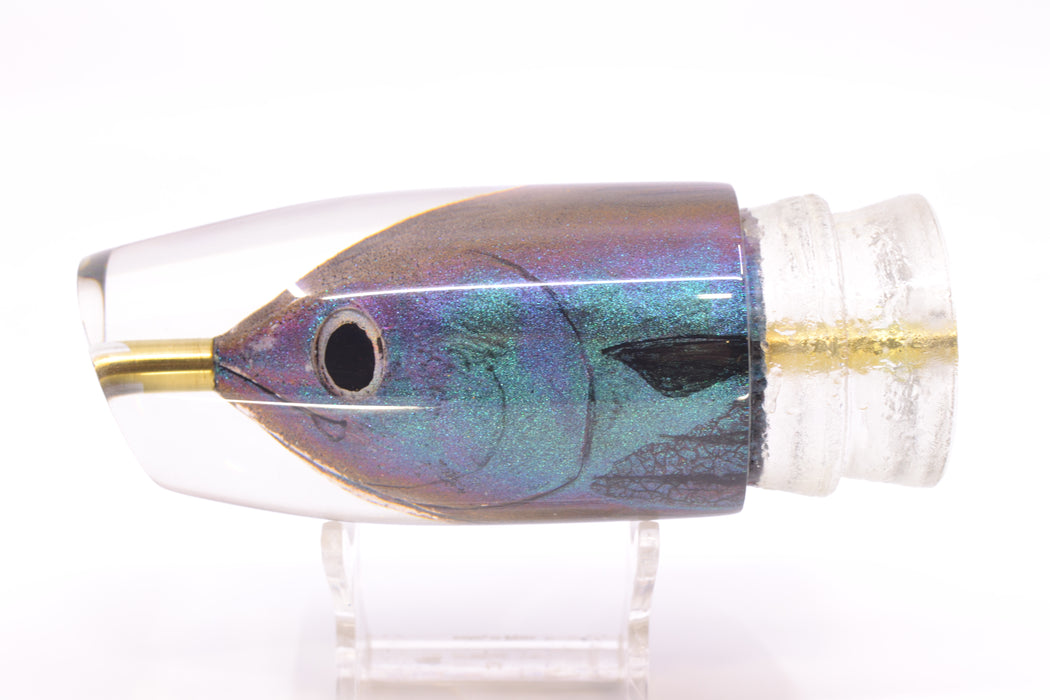 Joe Yee by KEGZ-Niiyama Collab Purple-Blue/Green Aku Fish Head Super Plunger 14" 7.2oz GZE