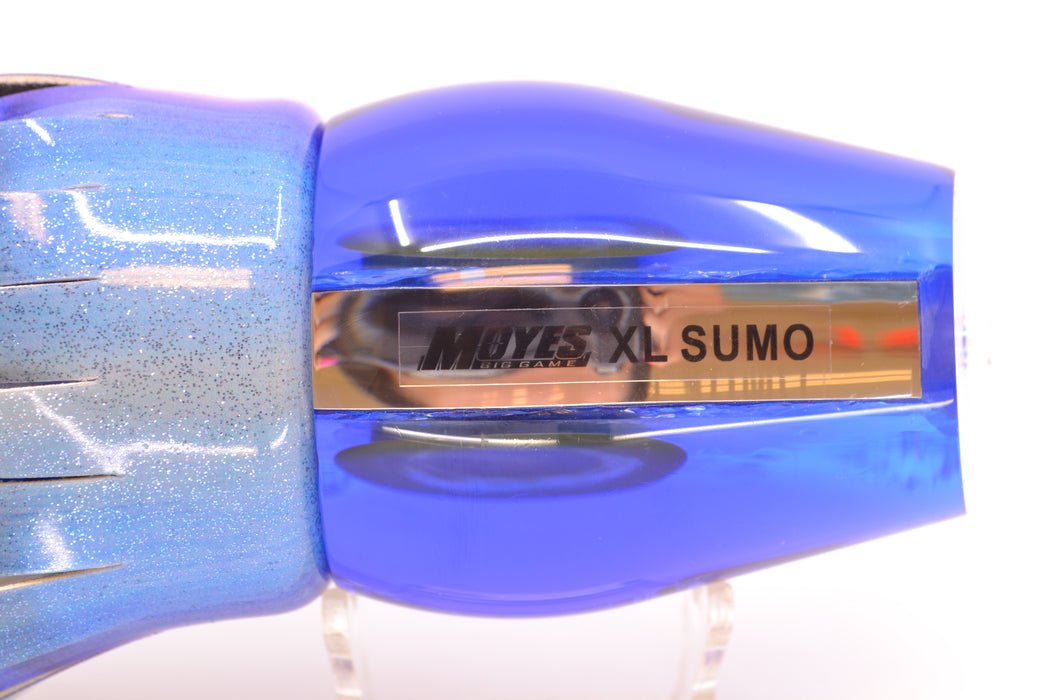 Moyes Lures Blue-Pink Dichro Blue Back Taxi Eyes XL Sumo 16" 16.4oz FT Vinyl Blueberry