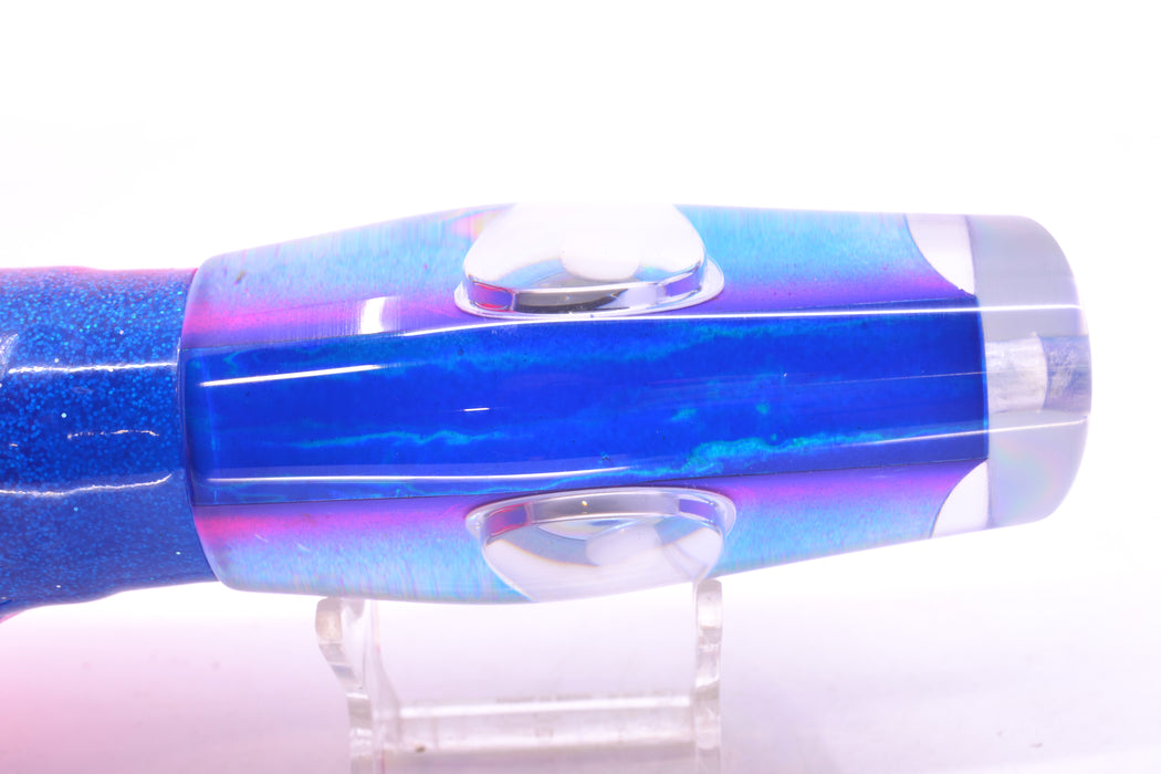Big T Lures Blue-Pink-Silver Rainbow Leopard 12" 10.7oz Skirted Blue-Pink GZE
