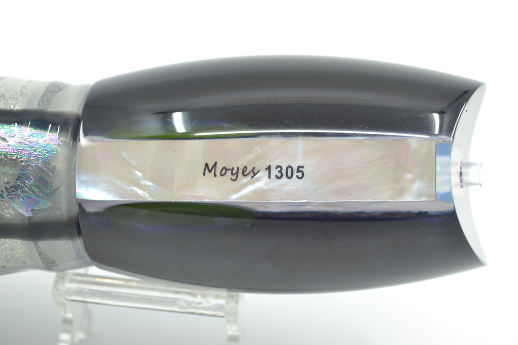 Moyes Lures Paua-MOP Black-Purple Back 1305 16" 16.5oz Skirted Purple Skipjack