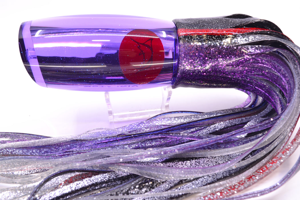 Bonze Lures Purple Mirrored Red Eyes Violator 14" 17oz Skirted Black-Purple-Silver