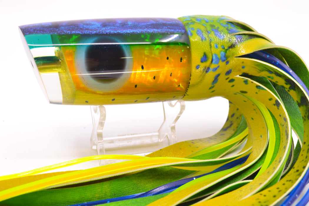 Ali'i Kai Lures Mahi MOP Blue-Green Chameleon Back Nifty 50 14" 9oz ALV Vinyl Mahi