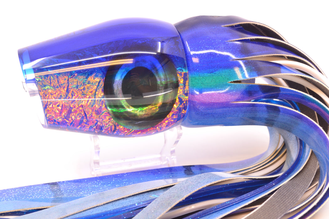 Moyes Lures Blue-Pink Dichro Blue Back Taxi Eyes XL Sumo 16" 16.4oz FT Vinyl Blueberry