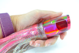 Koya Lures Pink Rainbow Pearl Red Eyes Small 861 10" 7oz Skirted Firecracker-Pink