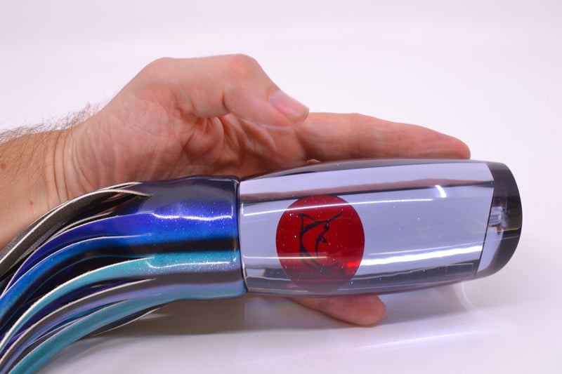Bonze Lures Smoke Mirrored Red Eyes Violator 14" 14.6oz Fire Tailz Vinyl Skipjack