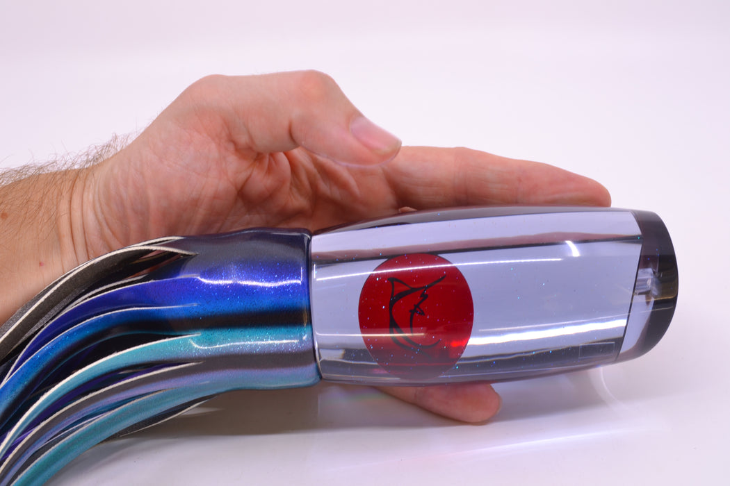 Bonze Lures Smoke Mirrored Red Eyes Violator 14" 14.6oz Fire Tailz Vinyl Skipjack