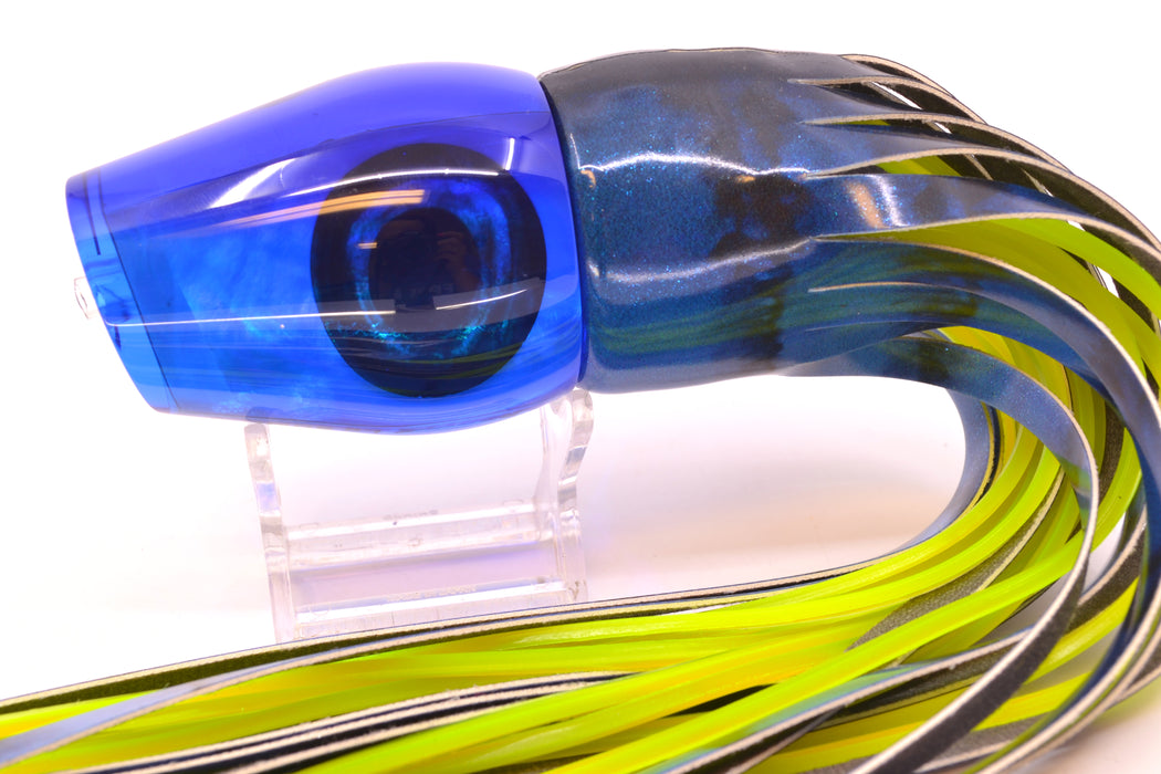 Moyes Lures Ice Blue MOP Blue Back Taxi Eyes Large Sumo 14" 10.3oz FT Vinyl Blue Tiger